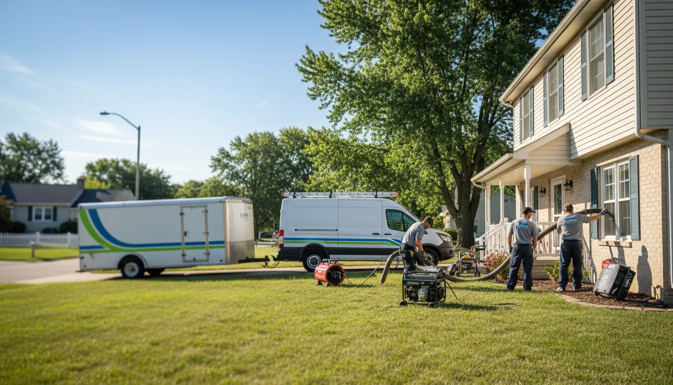 Flooded Basement Restoration And Cleanup With Repair in Rockford, IL near me
